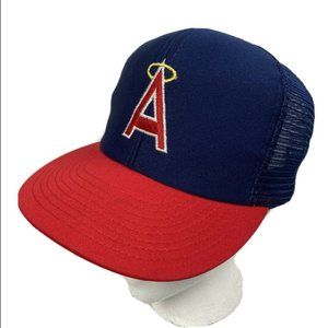 Vintage 80s California Angels Mesh Snapback Cap